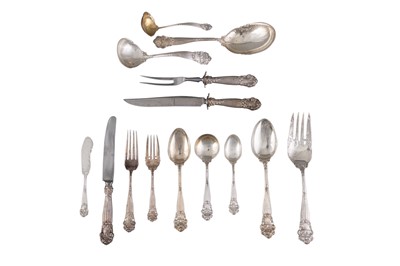 Lot 1123 - Towle Sterling Silver "Georgian" Pattern Flatware Service