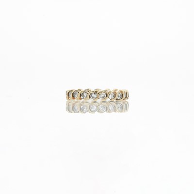 Lot 1022 - Gold and Diamond Band Ring