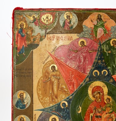 Lot 59 - Russian Icon of the Mother of God of the Unburnt Bush