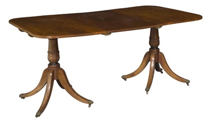 Lot 242 - Regency Double Pedestal Dining Table