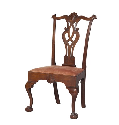 Lot 629 - Chippendale Walnut Side Chair