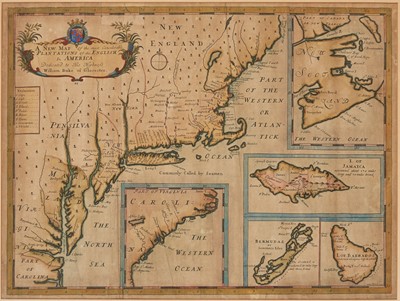 Lot 83 - A rare 17th century English map of New England