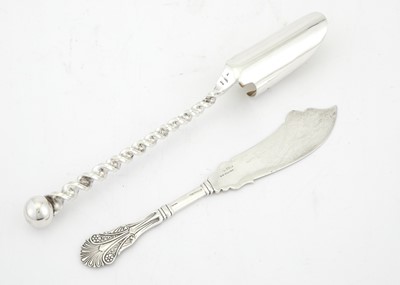 Lot 450 - George W. Shiebler Sterling Silver "Corinthian" Cheese Knife