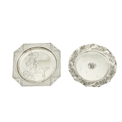 Lot 593 - George W. Shiebler Sterling Silver Child's Plate and a Whiting Sterling Silver Child's Plate