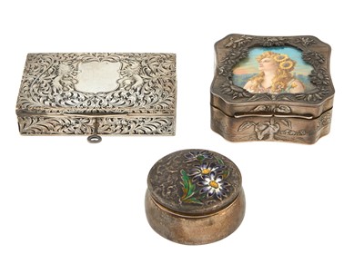 Lot 222 - Three Silver Boxes