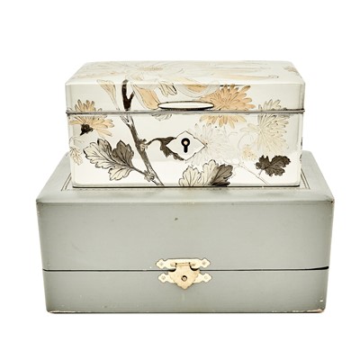 Lot 503 - Japanese Sterling Silver and Parcel Gilt Jewelry Box
