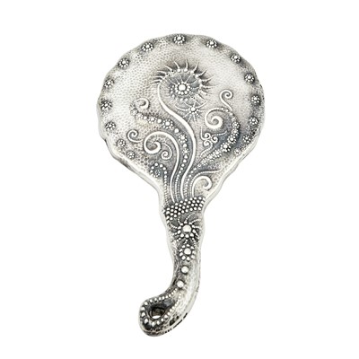 Lot 584 - Whiting Sterling Silver Marine Theme Hand Mirror