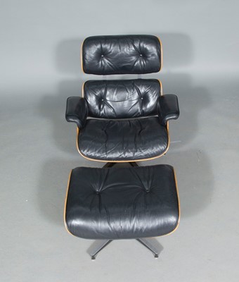 Lot 567 - Charles & Ray Eames Rosewood #670 Lounge Chair and #671 Ottoman