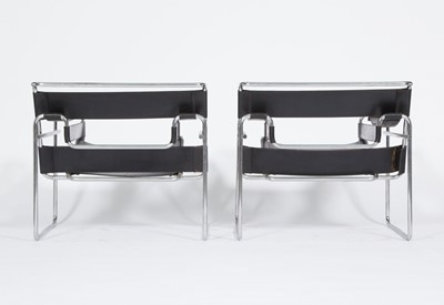 Lot 573 - Pair of Marcel Breuer for Stendig Wassily Armchairs