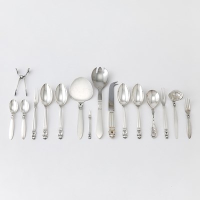 Lot 193 - Group of Georg Jensen Sterling Silver Flatware