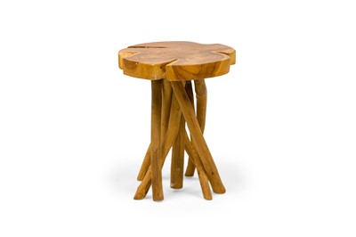 Lot 143 - "Rustic" Wood Stool