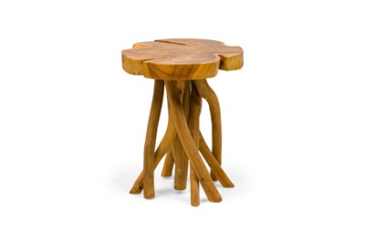 Lot 143 - "Rustic" Wood Stool