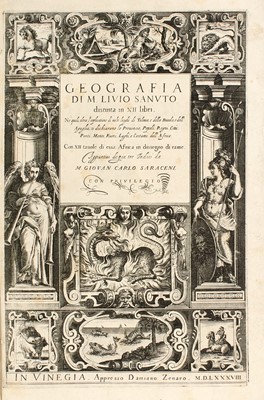 Lot 198 - An uncut copy of Livio Sanuto's 1588 atlas of Africa