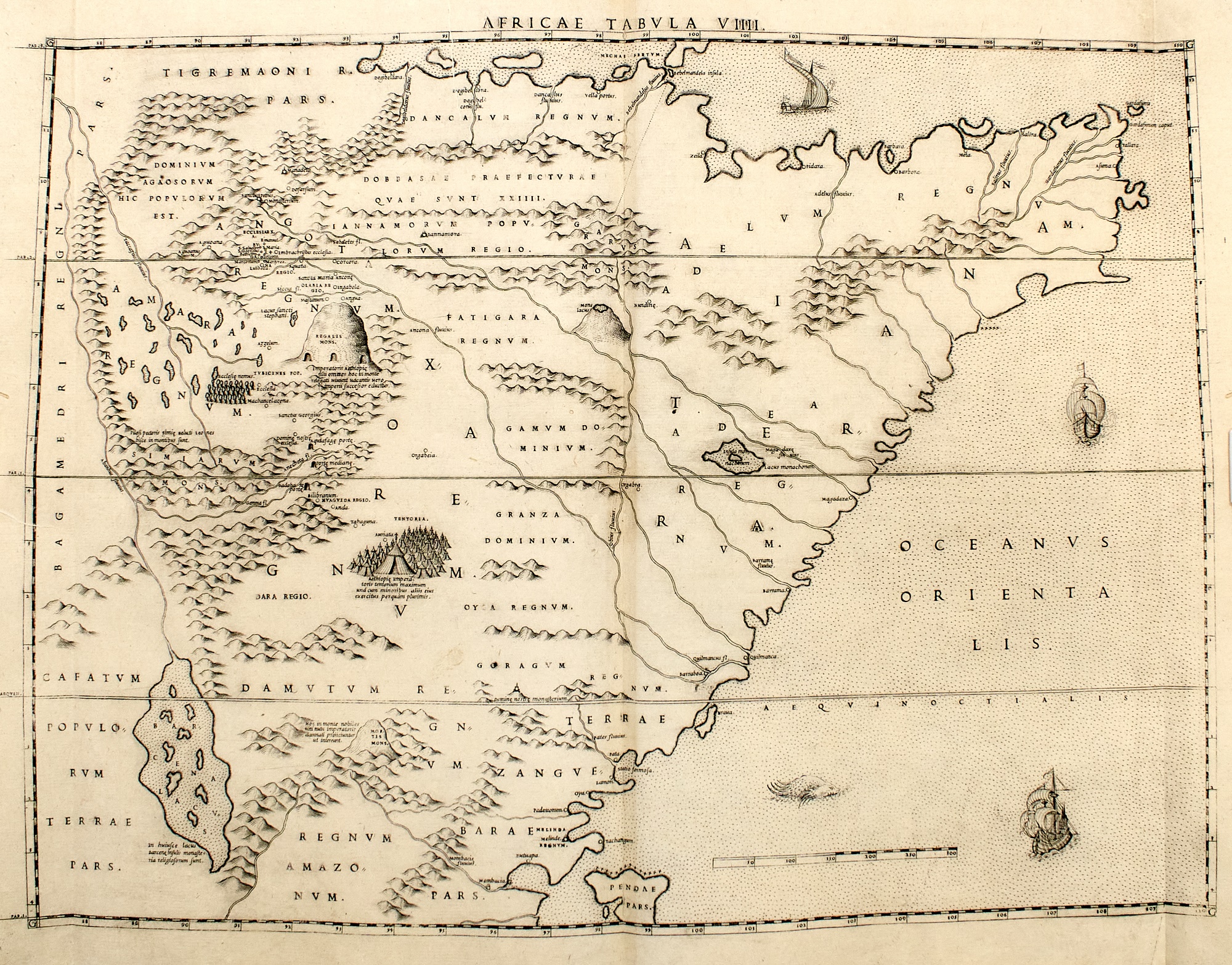 Lot 198 - An uncut copy of Livio Sanuto's 1588 atlas