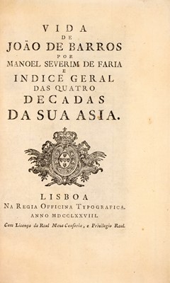 Lot 145 - The best edition of De Barros's history of the Portuguese in Asia