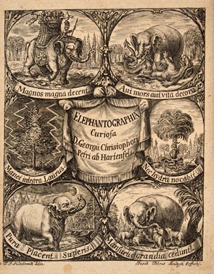 Lot 194 - The first book to be devoted to elephants, 1715