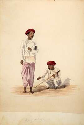 Lot 201 - Album of sketches made in Aden in the 1870s
