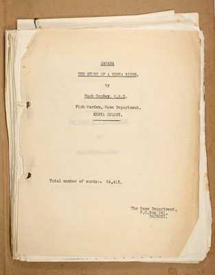 Lot 144 - An unpublished work on Kenyan trout fishing