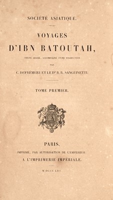 Lot 106 - Samuel Lee's translation of The travels of Ibn Batuta 1829