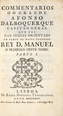 Lot 129 - The final edition of Afonso D'Albuquerque's works