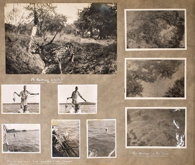 Lot 130 - Two photographic albums of angling in Africa