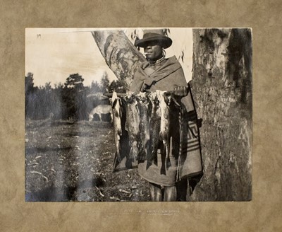 Lot 130 - Two photographic albums of angling in Africa