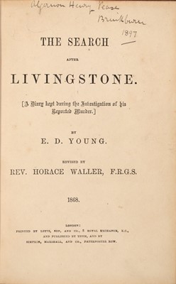 Lot 212 - A well-bound copy of Young's The Search after Livingstone