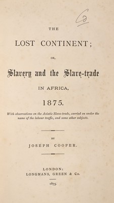 Lot 116 - Four scarce 19th-century works of African interest.