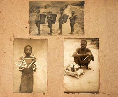 Lot 131 - Two interesting photographic albums with views of Africa and native life