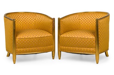 Lot 248 - Pair of Art Deco Giltwood Armchairs