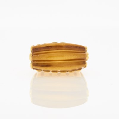Lot 2082 - Winc by Wander Gold and Carved Citrine Ring