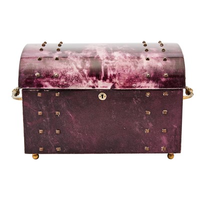 Lot 575 - Aldo Tura Purple Goatskin Jewelry Box