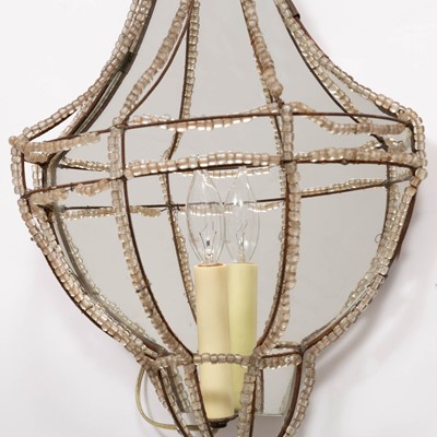 Lot 271 - Pair of Venetian Glass and Mirrored Sconces