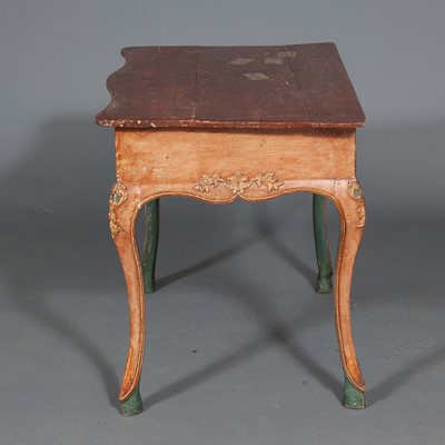 Lot 658 - Venetian Rococo  Trompe L’Oeil Painted and Composition Table