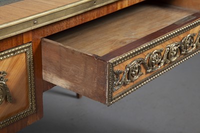 Lot 253 - Louis XVI Style Tulipwood Bureau Plat