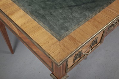 Lot 253 - Louis XVI Style Tulipwood Bureau Plat