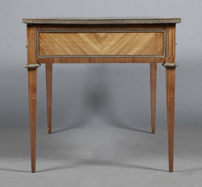 Lot 253 - Louis XVI Style Tulipwood Bureau Plat