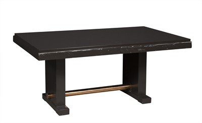 Lot 651 - Peter Marino Art Deco Style Ebonized Extension Dining Table