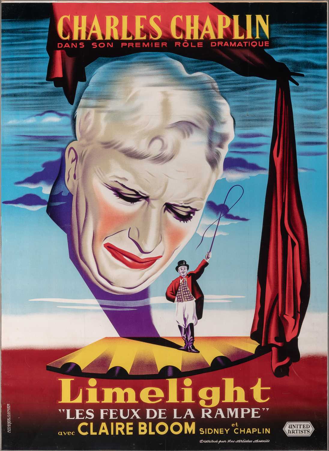 Lot 5057 - A Charlie Chaplin film poster in the Surrealist style