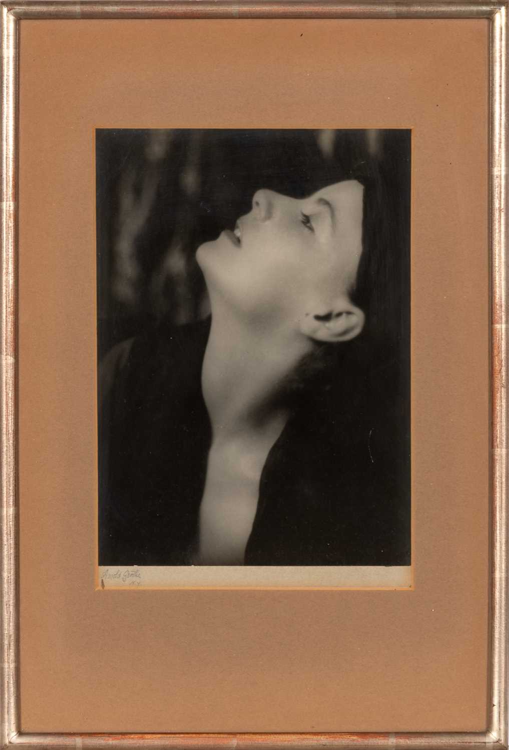 Lot 5088 - Arnold Genthe's portrait of Greta Garbo
