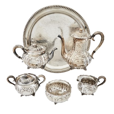 Lot 1124 - J.E. Caldwell Sterling Silver Tea and Coffee Service