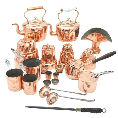 Lot 337 - Group of Twenty-One Copper Vessels