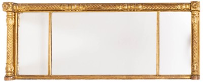 Lot 124 - Classical Style Giltwood Overmantel Mirror