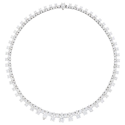 Lot 99 - Platinum and Diamond Necklace