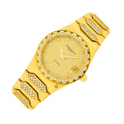 Lot 147 - Vacheron Constantin Gold and Diamond '222' Wristwatch