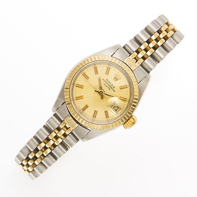 Lot 2068 - Rolex Gold and Stainless Steel 'Date' Wristwatch