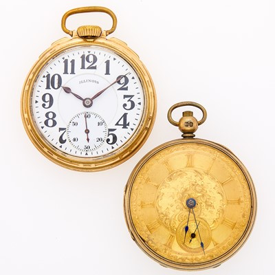 Lot 2274 - Two Gold-Filled and Silver-Gilt Pocket Watches