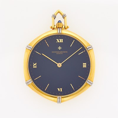 Lot 2275 - Vacheron Constantin Two-Color Gold Open Face Pocket Watch