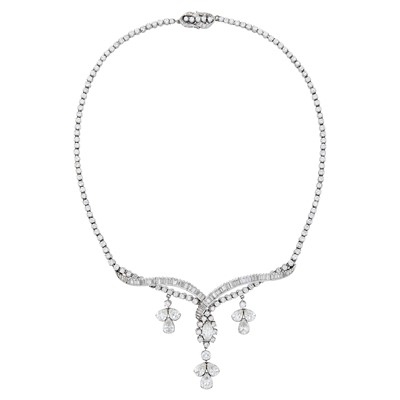 Lot 228 - Platinum and Diamond Necklace