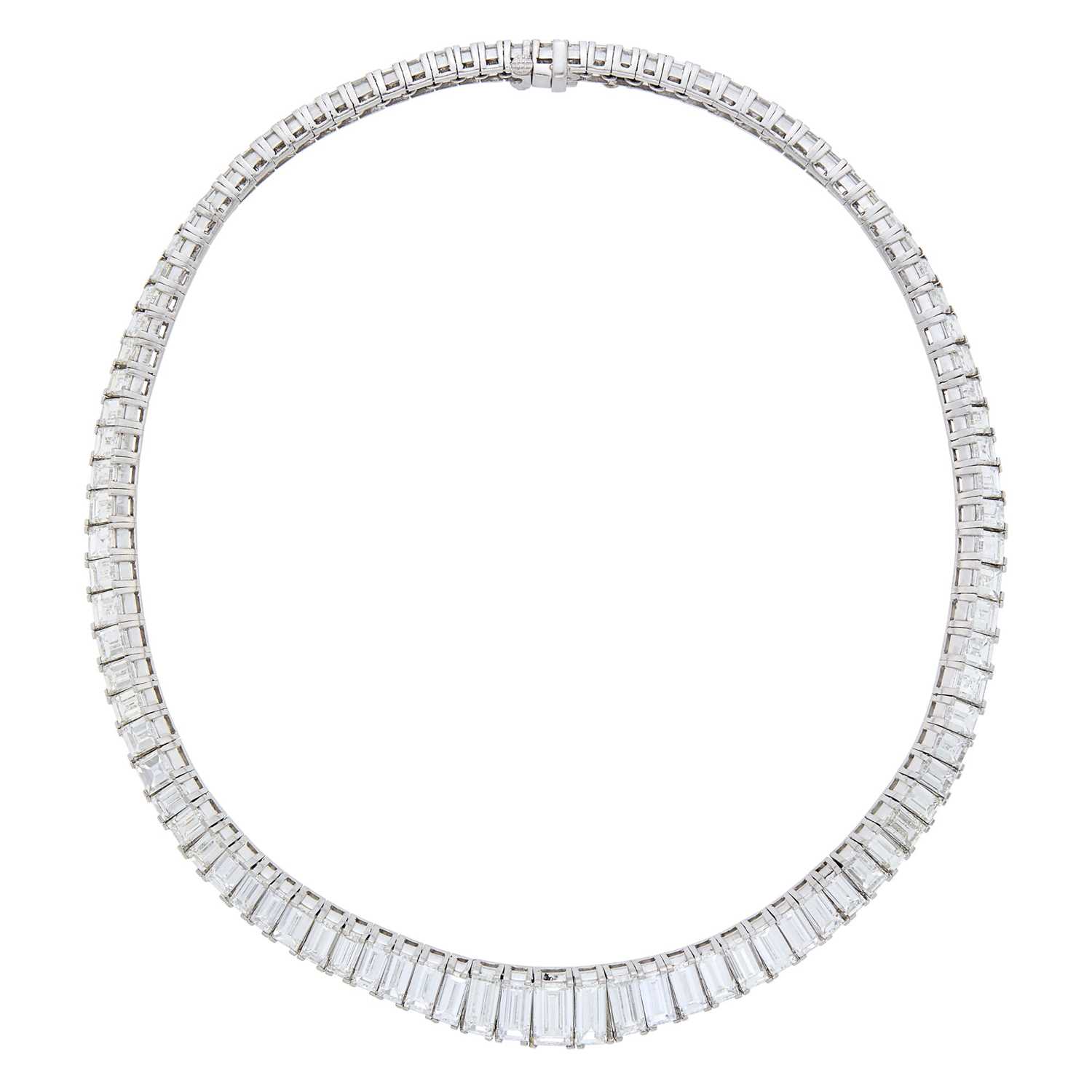 Lot 266 - Platinum and Diamond Necklace